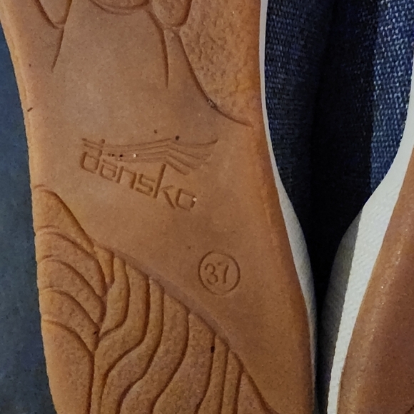 Dansko Blue Olisa Denim Lace Up Canvas Shoes Size EU 37 - Picture 9 of 10